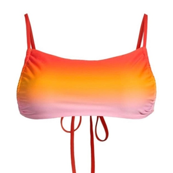 WEWOREWHAT Bikini Top Bright Green XS Leigh Top Only - Picture 2 of 5